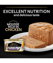 Purina Pro Plan Kitten Healthy Start, Wet Cat Food, Mousse rich in Chicken 85g