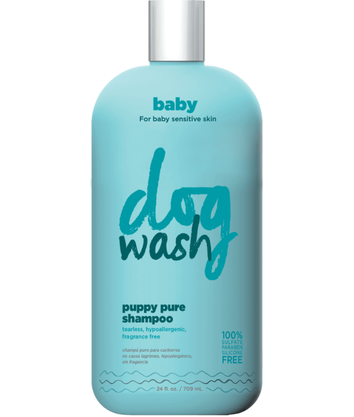 Washing store a puppy