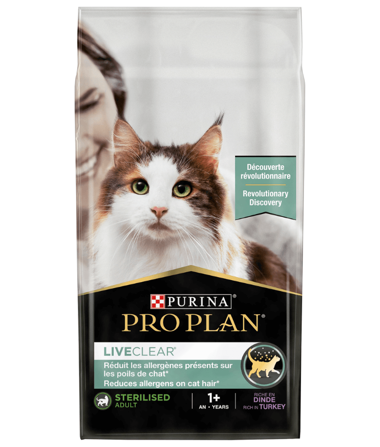 Purina - Pro Plan, LiveClear, Sterilised Adult Cat Food, Rich in Turkey, Allergen-Reducing & Urinary Care - 1.4 kg