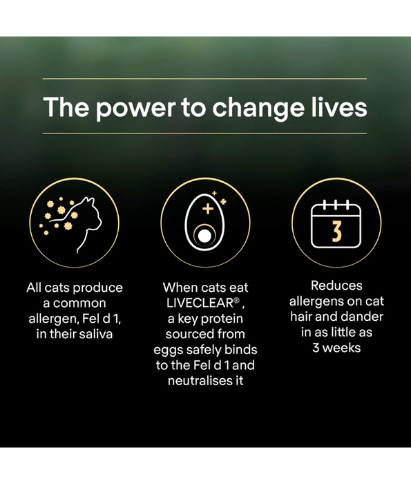 Purina - Pro Plan LiveClear, Sterilised Adult Cat Food, Rich in Turkey, Allergen-Reducing & Urinary Care - 1.4 kg