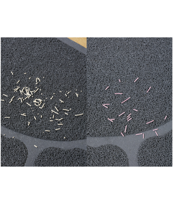 M-Pets - PAW Cat Litter Mat Grey, Litter Trapping & Paw Cleaning Mat, Floor Protection - 60×45 cm