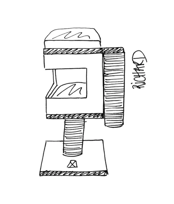 M-Pets - CatElite Richard Cat Tree, Modern Condo With Sisal Post - 40 x 40 x 62 cm