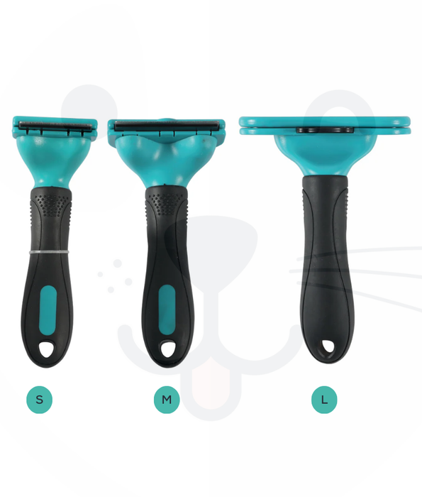 M-Pets - Stylus Self-Cleaning Deshedding Brush for Dogs & Cats - S, M, L
