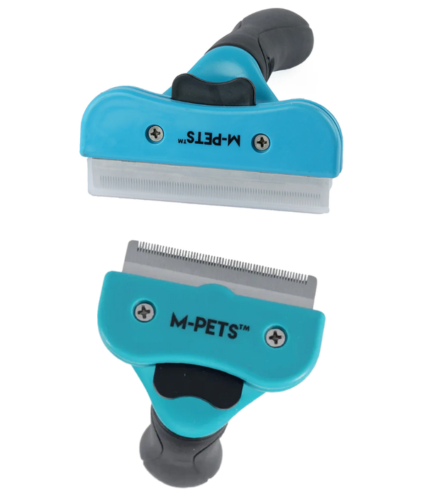 M-Pets - Stylus Self-Cleaning Deshedding Brush for Dogs & Cats - S, M, L