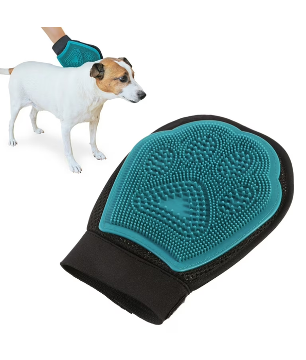 M-Pets - Grooming Mitt, Massage & Deshedding Glove, Short Hair Care - 18×24 cm
