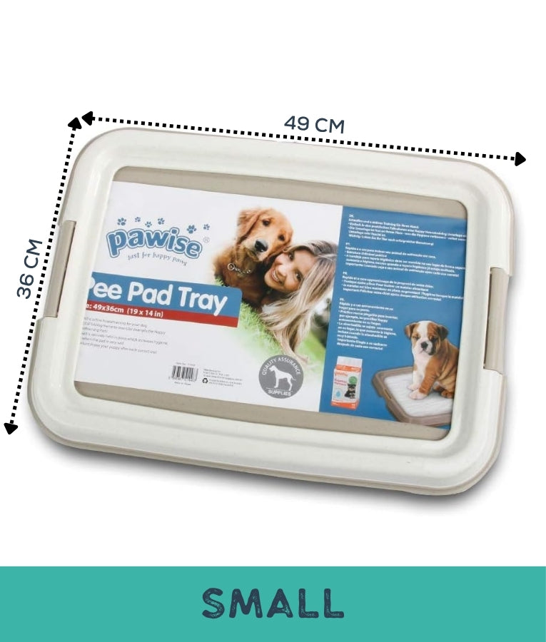 Pawise - Pee Pad Holder Tray for Dogs, Non-Slip, Easy to Clean - Small, Large