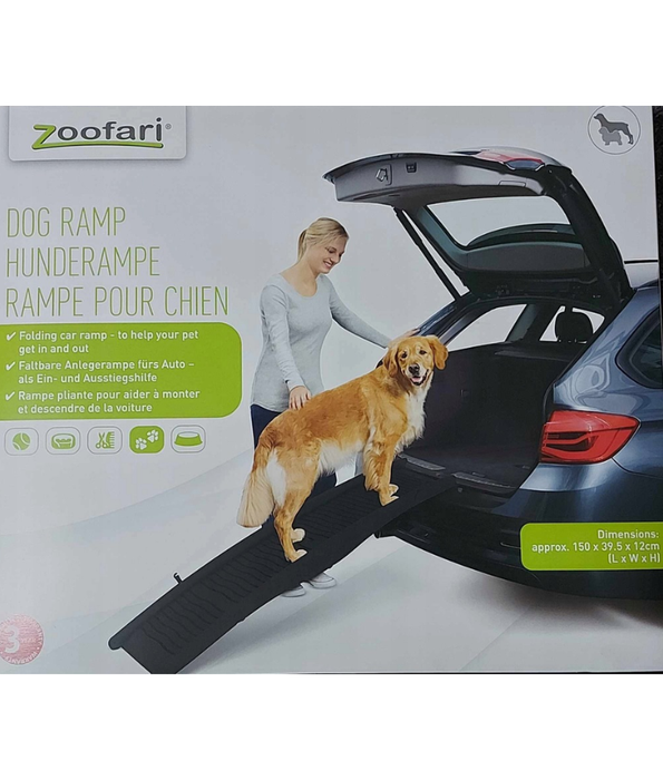 Zoofari - Folding Dog Ramp – Portable Non-Slip Car Access Ramp for Dogs - 150 cm