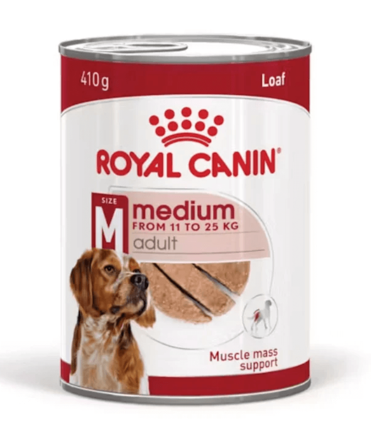 Royal Canin Medium Breed Adult Loaf Wet Dog Food 410g