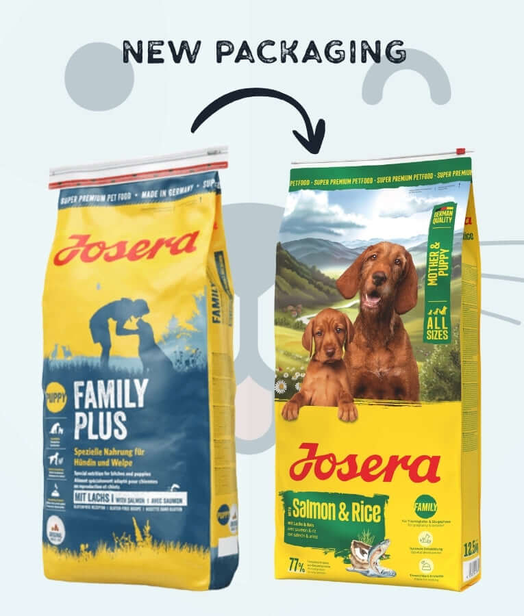 Josera - Family Plus Mother & Puppy, Salmon & Rice, Pregnancy & Puppy Growth, High Energy & Protein, Gluten-Free - 12.5 kg