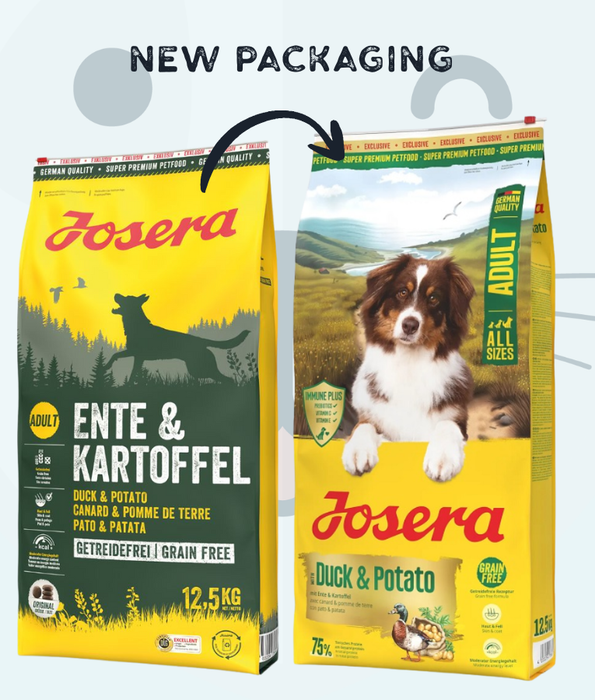 Josera - Duck & Potato, Grain-Free, Immune Support, Moderate Energy, Adult Dry Dog Food - 12.5kg