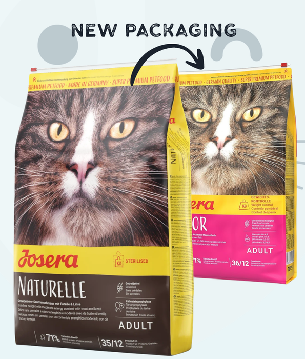 Josera - Naturelle Indoor Grain-Free Dry Cat Food with Lentil & Trout, Sterilized & Indoor Cats - 2kg