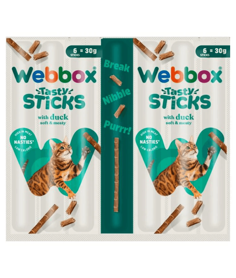 Webbox - Tasty Sticks Duck Cat Treats 6 sticks
