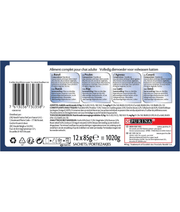 Purina Felix - Tendres Effilés en Sauce Adult Cat Wet Food – Beef, Chicken, Lamb & Duck, Adult – 12x85g packaging and ingredients information.