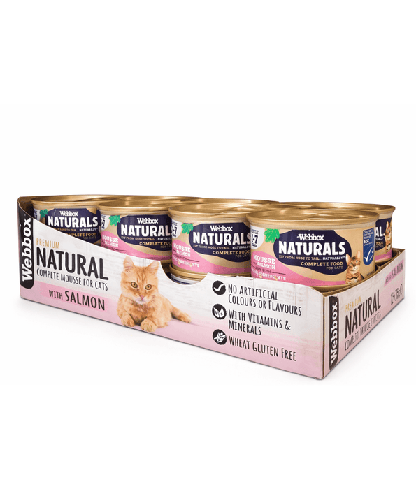 Webbox Naturals Mousse With MSC Salmon Wet Cat Food 85g