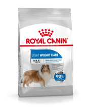 Royal Canin - Light Weight Care Maxi Dry Dog Food - Weight Management, Joint Support - 3 kg packaging with a dog.