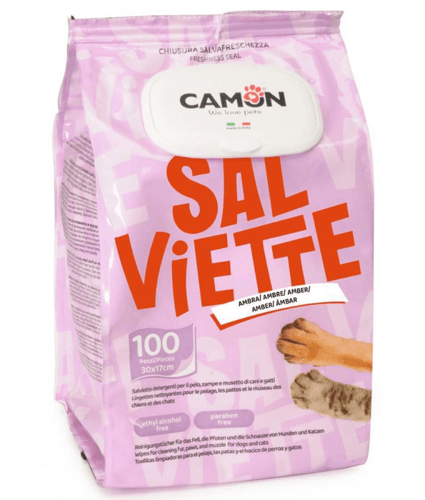 Camon Salviette Cleansing Wipes With Amber Fragrance 100 Sheets