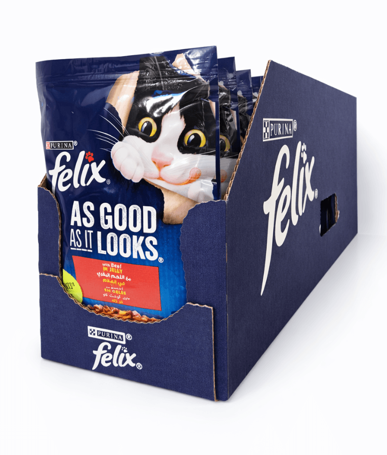Purina - Felix As Good As It Looks With Beef In Jelly Wet Cat Food 85g