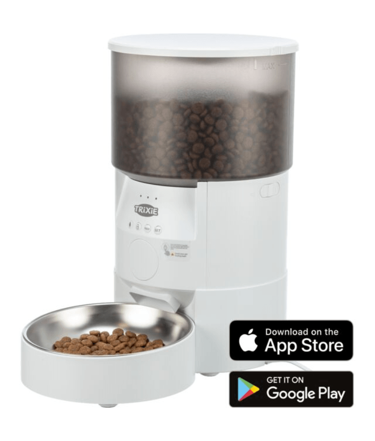 Trixie - TX-S Smart 3.0L Automatic Food Dispenser with app control and pet food bowl