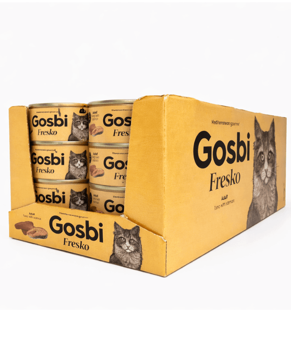 Gosbi - Fresko, Tuna and Salmon Adult Complementary Wet Cat Food – Grain-Free 70g