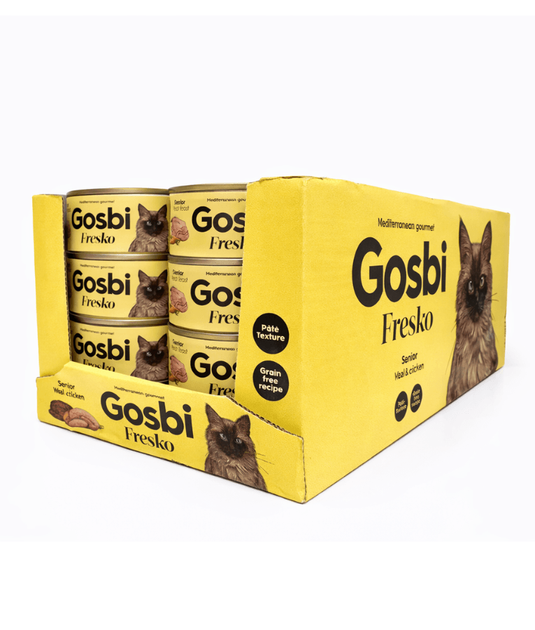 Gosbi - Fresko, Pork and Chicken Senior and Sterilized Complementary Wet Cat Food – Grain-Free 70g