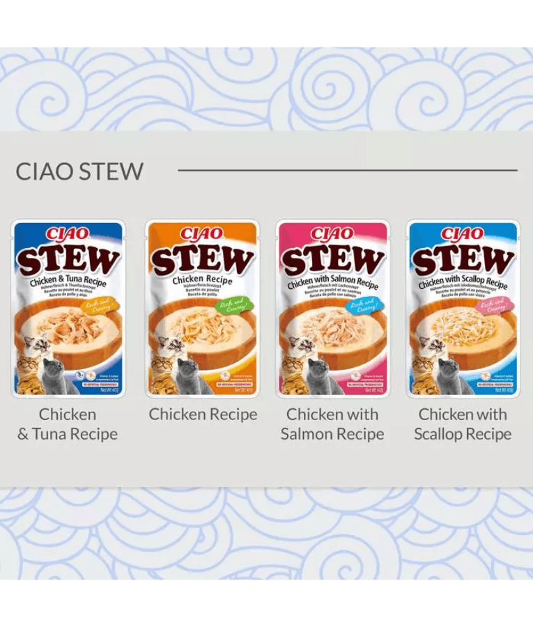 Inaba - Churu Stew Chicken With Scallop Recipe Grain-Free 40g
