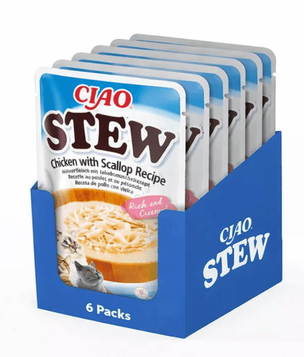 Inaba - Churu Stew Chicken With Scallop Recipe Grain-Free 40g