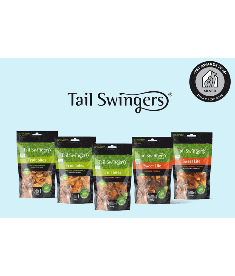 Tail Swingers - Fruit Bites Chicken and Apples - Fat Burning Support Treats - 100g