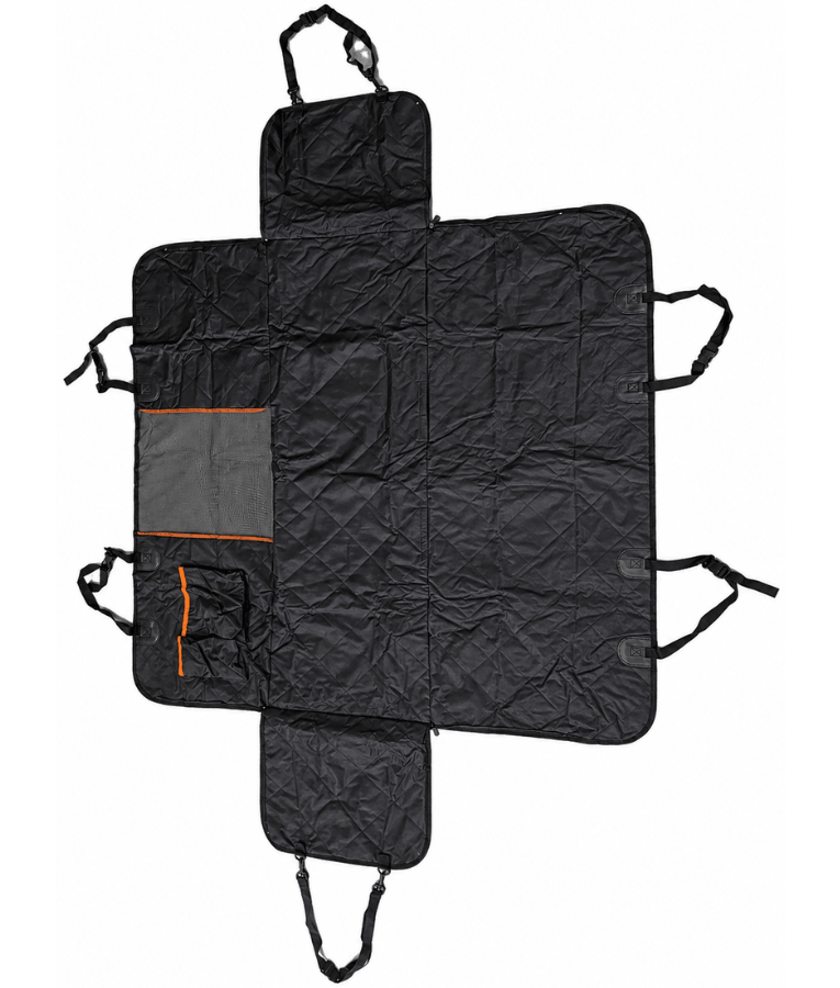 Car Seat Cover - Hammock Style, Waterproof Quilted Design, Anti-Slip Backing - L x W x H 130 x 44 x 45 cm
