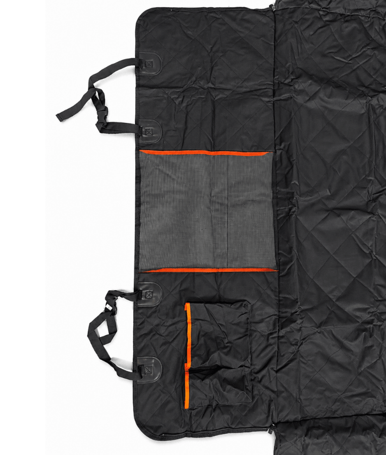 Car Seat Cover - Hammock Style, Waterproof Quilted Design, Anti-Slip Backing - L x W x H 130 x 44 x 45 cm