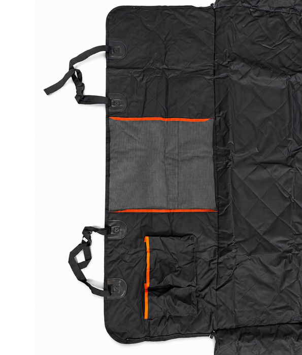 Car Seat Cover - Hammock Style, Waterproof Quilted Design, Anti-Slip Backing - L x W x H 130 x 44 x 45 cm