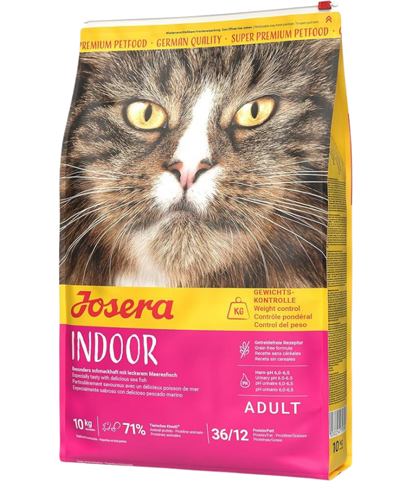Josera - Naturelle Indoor Grain-Free Dry Cat Food with Lentil & Trout, Sterilized & Indoor Cats - 2kg