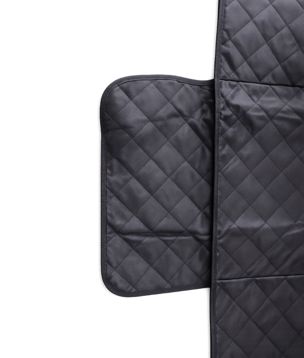 Car Seat Cover - Quilted Waterproof Hammock Style, Non-Slip, Side Flaps & Seat Anchors - L x W x H 134 × 44 x 44 cm