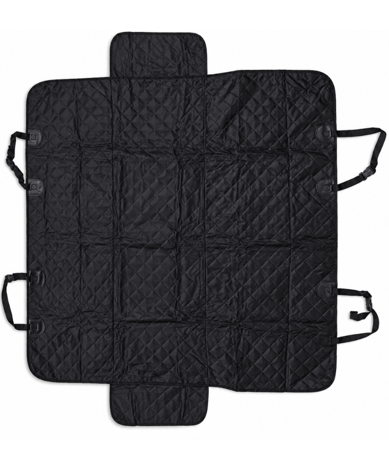 Car Seat Cover - Quilted Waterproof Hammock Style, Non-Slip, Side Flaps & Seat Anchors - L x W x H 134 × 44 x 44 cm