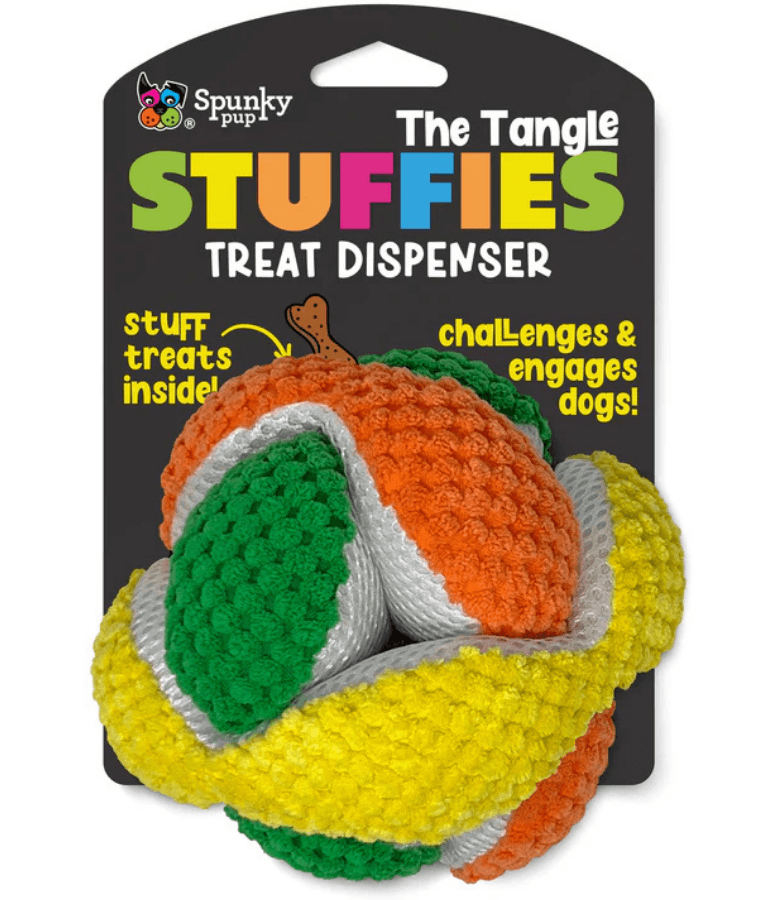 Spunky Pup - Tangle Stuffies Treat Dispensing Plush Toy, Fun Enrichment