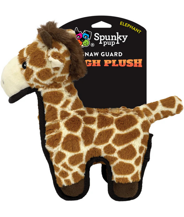 Spunky Pup - Tough Plush Giraffe Toy, Triple Stitch Durable Squeaky