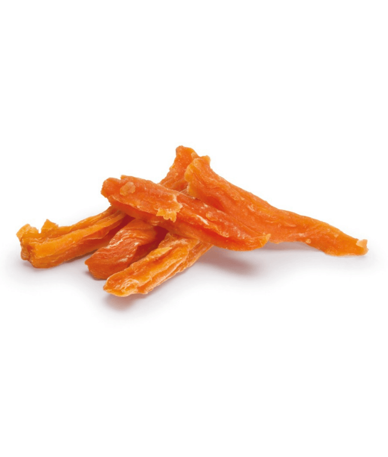 Camon - Dental Snacks Vegetal Sweet Potato Strips, Gluten-Free, Chewy Reward Treat for Adult Dogs - 100g