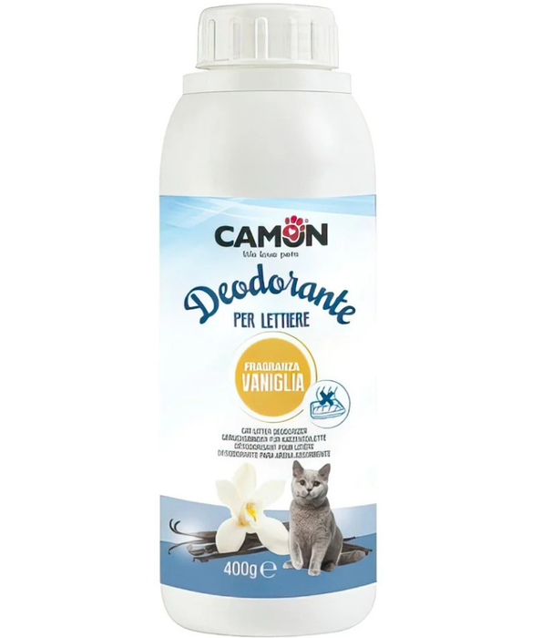 Camon - Litter Deodorizer Vanilla, Enzyme Formula, Odor Neutralizing - 400g