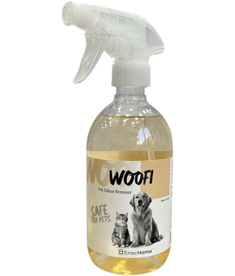 Errecom - Woofi Pet Odour Remover Spray, Safe for Dogs & Cats, Multi-Surface Cleaning - 500 ml