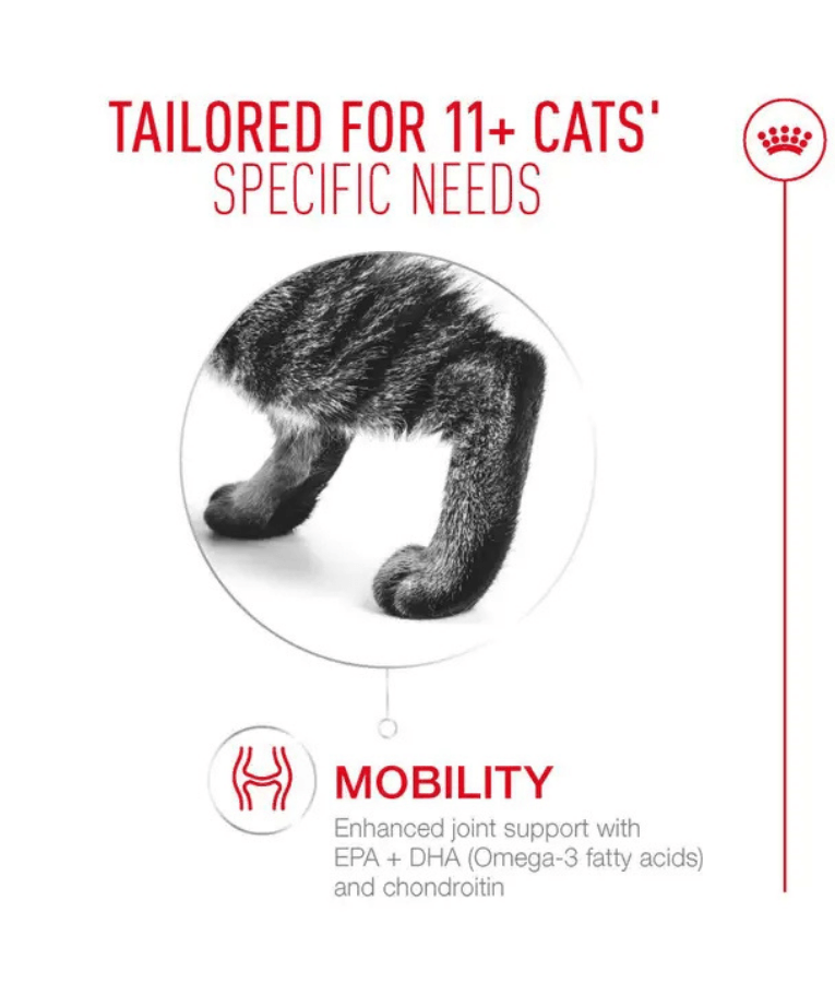 Royal Canin - Ageing 11+ Chunks in Gravy, Senior, HealthyAge7 Complex, Joint & Renal Support, Wet Cat Food - 85g