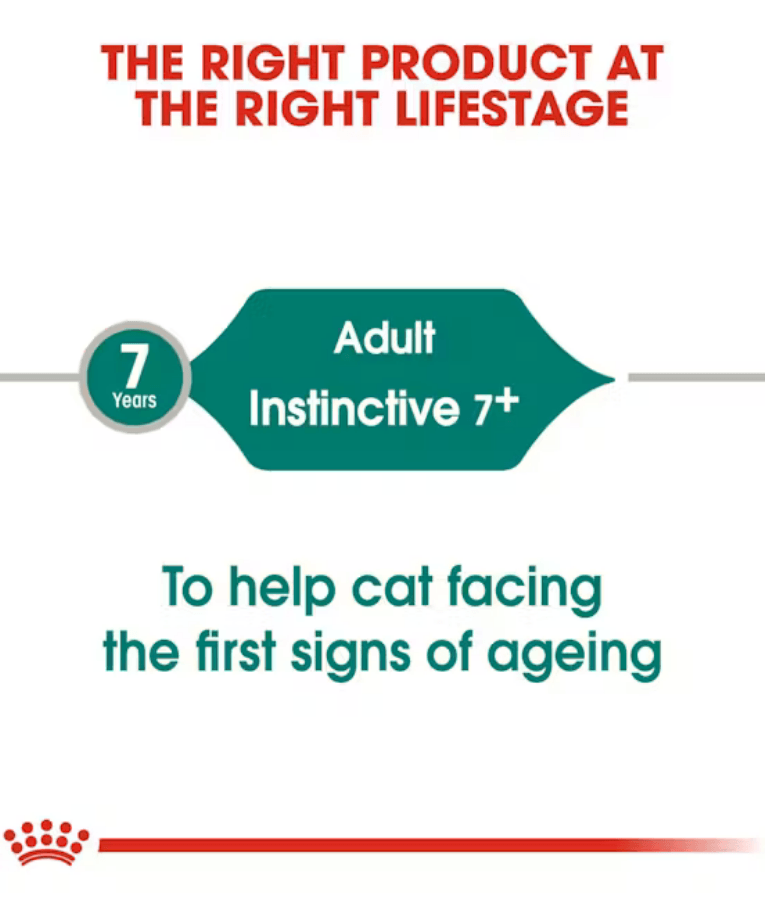 Royal Canin - Instinctive 7+ Gravy, Senior, Vitality Complex, Renal Health Support, Wet Cat Food - 85g