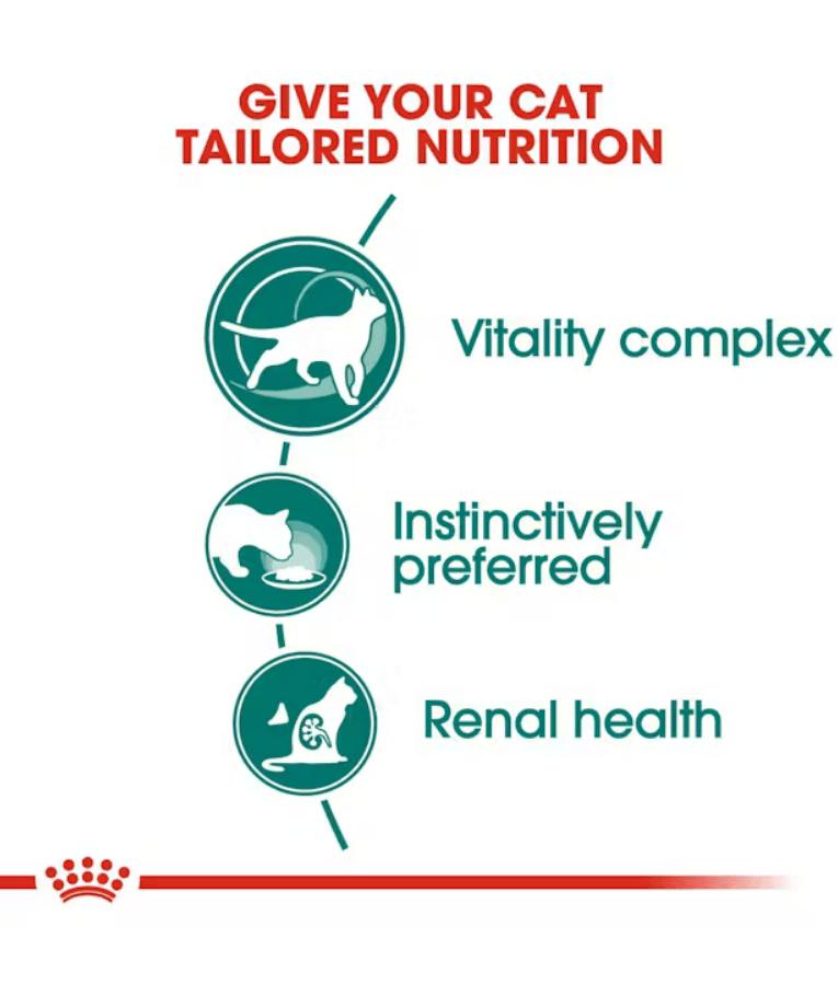 Royal Canin - Instinctive 7+ Gravy, Senior, Vitality Complex, Renal Health Support, Wet Cat Food - 85g