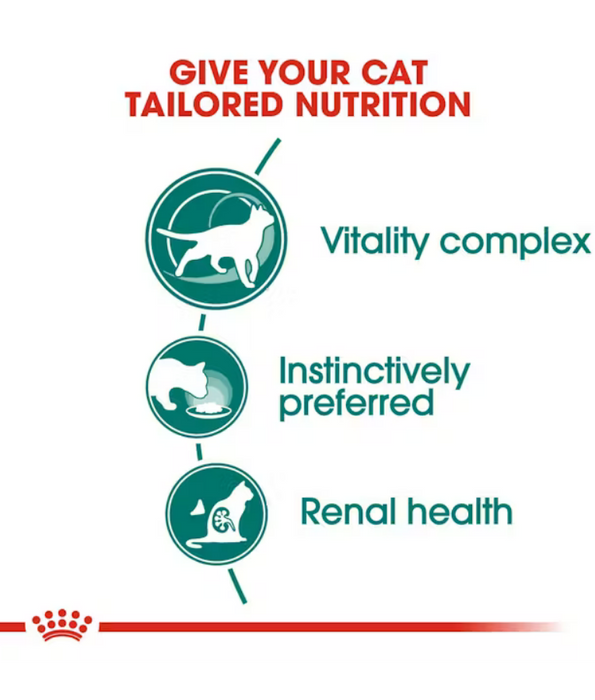 Royal Canin - Instinctive 7+ Gravy, Senior, Vitality Complex, Renal Health Support, Wet Cat Food - 85g
