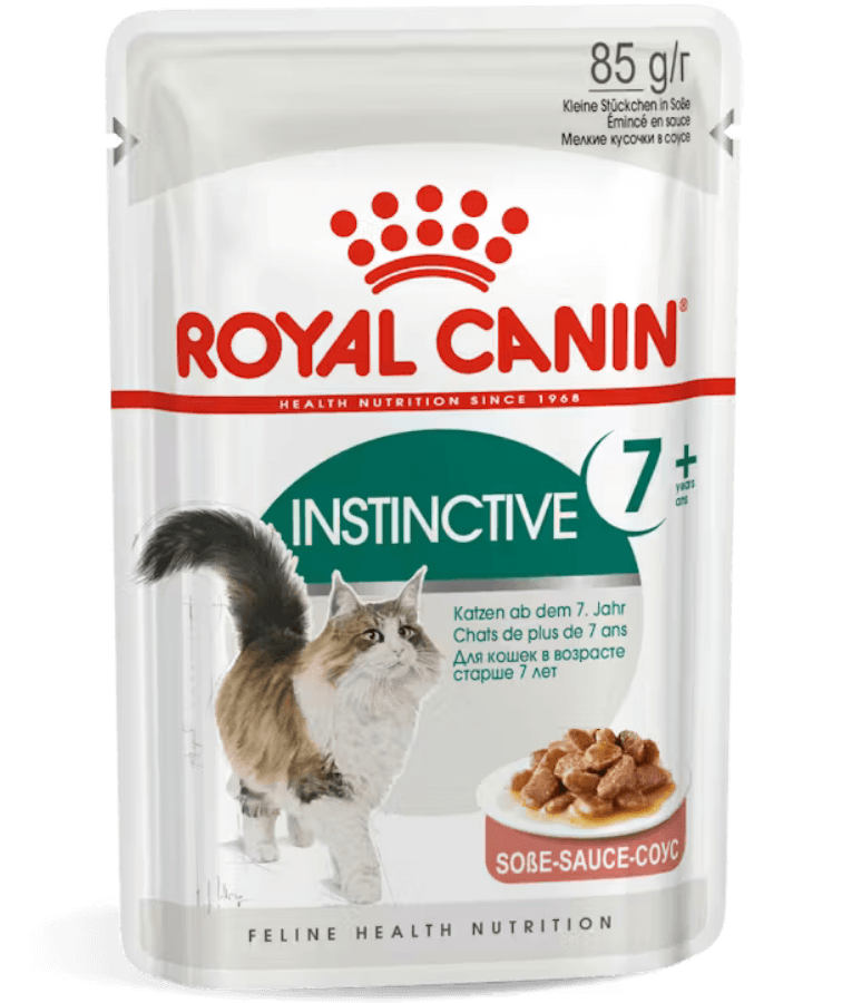 Royal Canin - Instinctive 7+ Gravy, Senior, Vitality Complex, Renal Health Support, Wet Cat Food - 85g