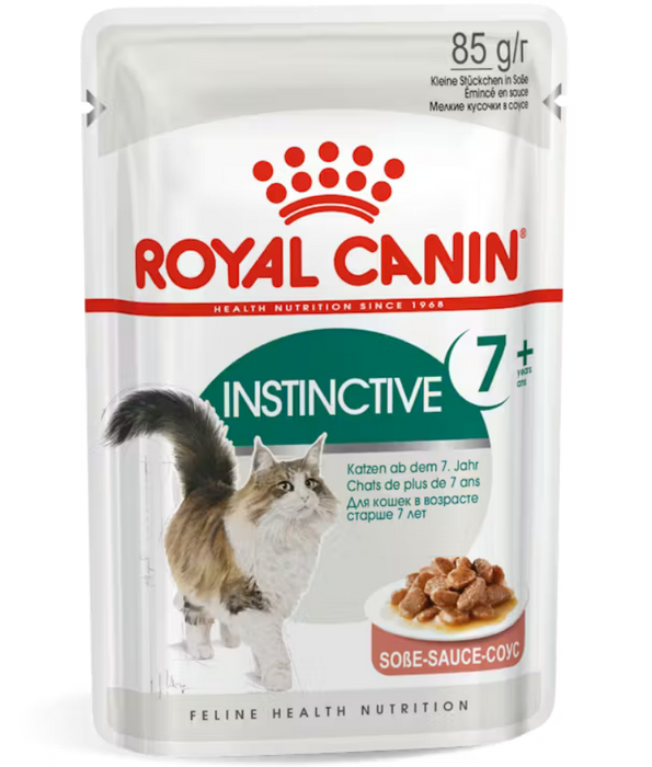 Royal Canin - Instinctive 7+ Gravy, Senior, Vitality Complex, Renal Health Support, Wet Cat Food - 85g