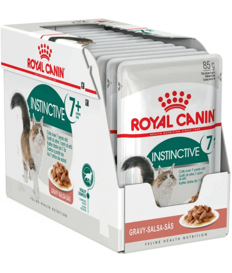 Royal Canin - Instinctive 7+ Gravy, Senior, Vitality Complex, Renal Health Support, Wet Cat Food - 85g