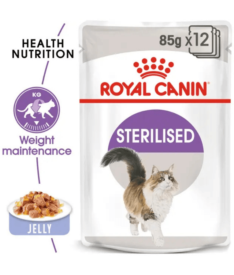 Royal Canin - Sterilised Jelly, Adult, Weight Maintenance, Urinary Health Support, Wet Cat Food - 85g