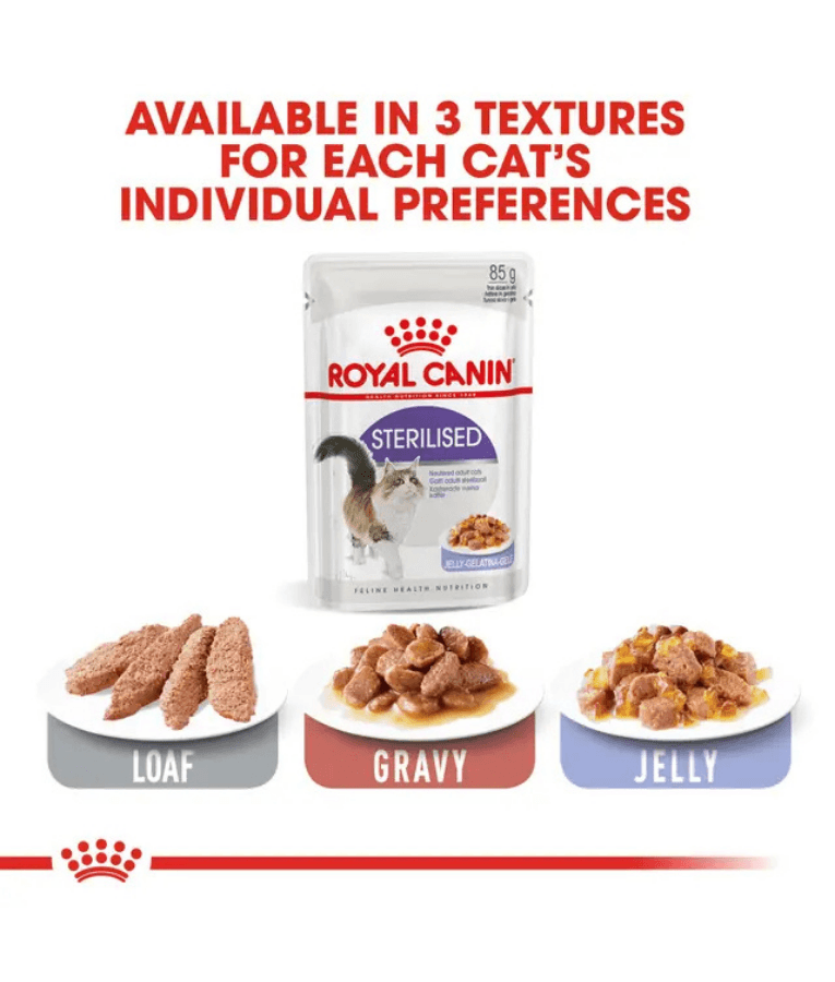 Royal Canin - Sterilised Jelly, Adult, Weight Maintenance, Urinary Health Support, Wet Cat Food - 85g
