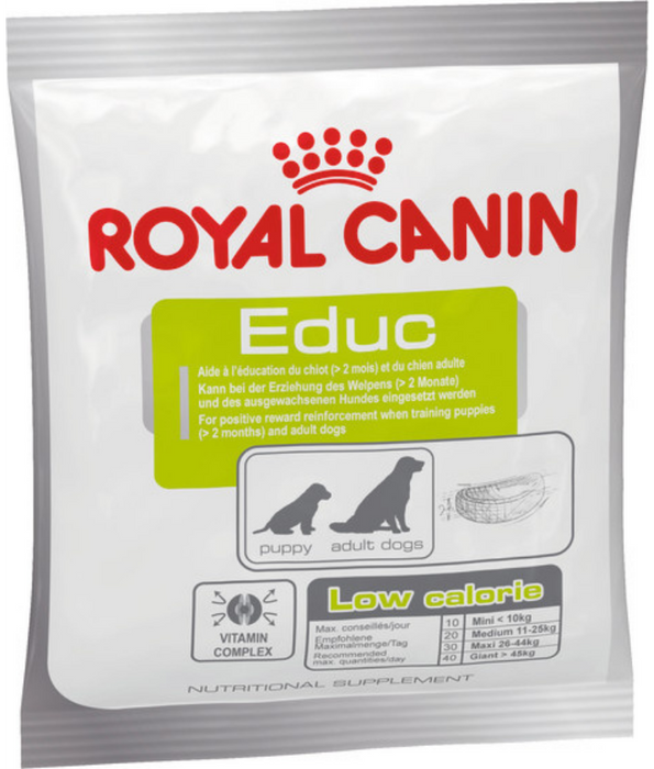 Royal Canin - Educ, Low Calorie, Training Reward, Puppy & Adult Dog Treats - 50g