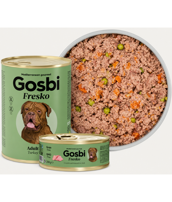Gosbi - Plaisirs Grain-Free Turkey Adult Complementary Wet Dog Food - Joint Protection 185g-400g