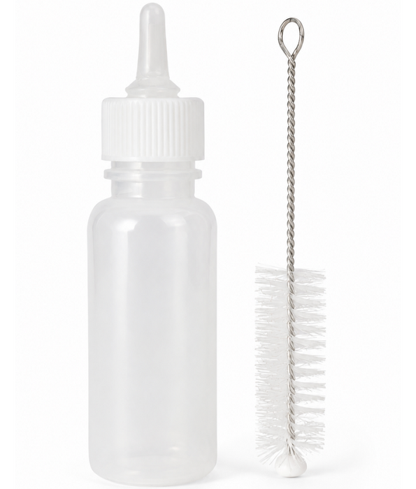 Smart Mate - Feeding Bottle with Silicone Nipple, Assisted Nursing for Kittens & Puppies - 50ml